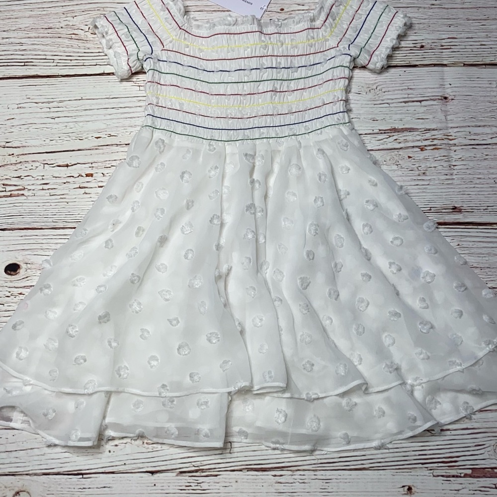 NWT Lovers + Friends Off The Shoulder Babydoll Mini Dress in White Sz S - Picture 8 of 16